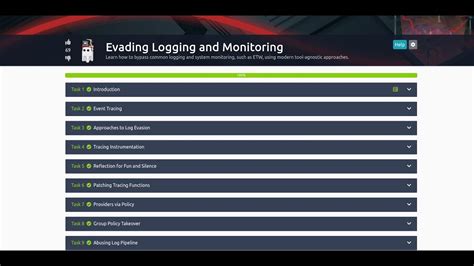 This is the write up for the Room Windows Event Logs on Tryhackme and it is part of the Tryhackme Cyber Defense Path. . Evading logging and monitoring tryhackme walkthrough